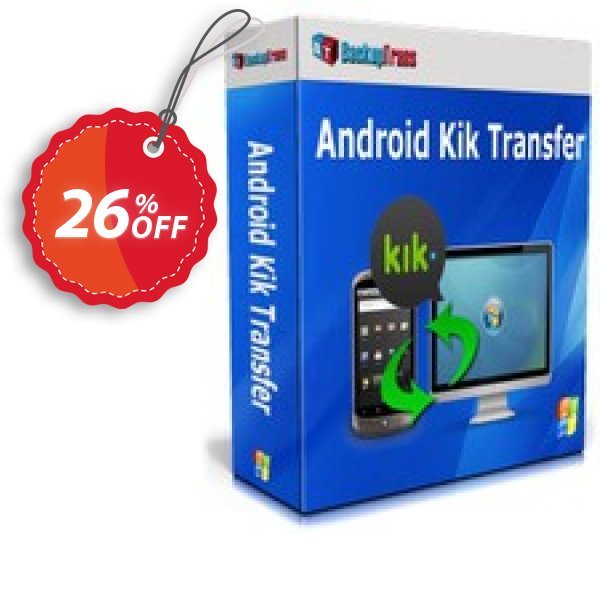 Backuptrans Android Kik Transfer Coupon, discount Backuptrans Android Kik Transfer (Personal Edition) amazing promotions code 2024. Promotion: awful discounts code of Backuptrans Android Kik Transfer (Personal Edition) 2024