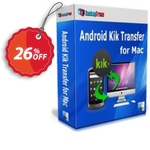 Backuptrans Android Kik Transfer for MAC, Family Edition Coupon, discount Backuptrans Android Kik Transfer for Mac (Family Edition) dreaded offer code 2025. Promotion: fearsome deals code of Backuptrans Android Kik Transfer for Mac (Family Edition) 2024