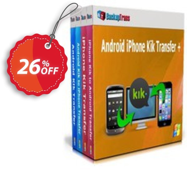 Backuptrans Android iPhone Kik Transfer +, Business Edition  Coupon, discount Holiday Deals. Promotion: dreaded deals code of Backuptrans Android iPhone Kik Transfer + (Business Edition) 2024