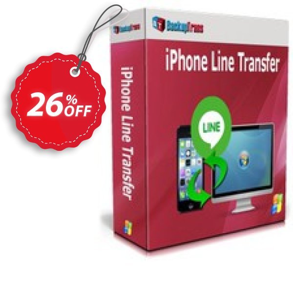 Backuptrans iPhone Line Transfer Coupon, discount Backuptrans iPhone Line Transfer (Personal Edition) best offer code 2024. Promotion: super deals code of Backuptrans iPhone Line Transfer (Personal Edition) 2024