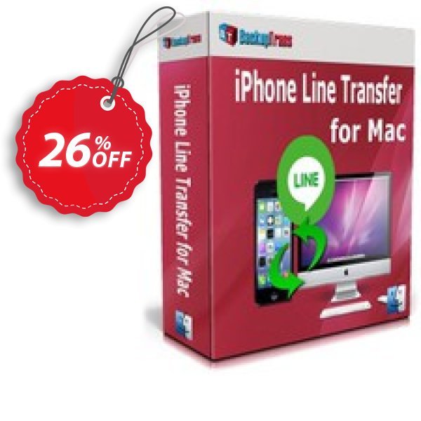 Backuptrans iPhone Line Transfer for MAC, Family Edition Coupon, discount Backuptrans iPhone Line Transfer for Mac (Family Edition) exclusive promotions code 2025. Promotion: special discounts code of Backuptrans iPhone Line Transfer for Mac (Family Edition) 2024