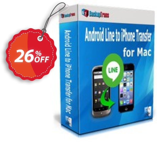 Backuptrans Android Line to iPhone Transfer for MAC, Family Edition  Coupon, discount Backuptrans Android Line to iPhone Transfer for Mac (Family Edition) best offer code 2024. Promotion: super deals code of Backuptrans Android Line to iPhone Transfer for Mac (Family Edition) 2024