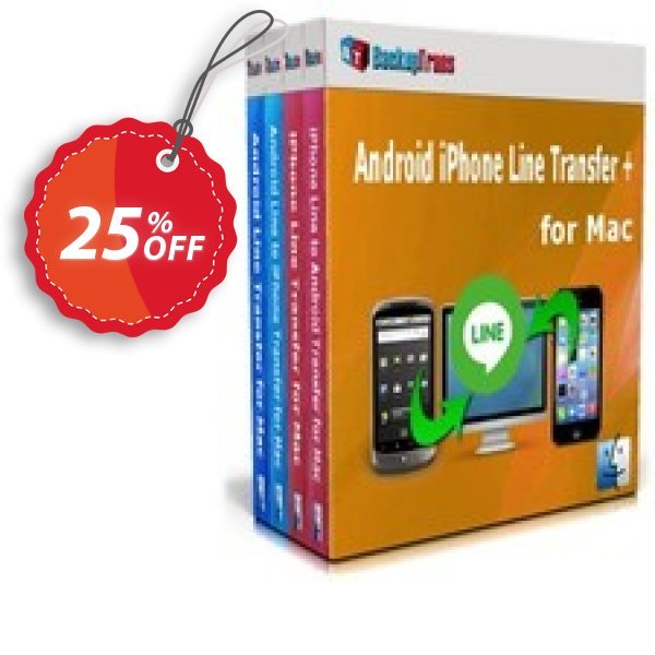 Backuptrans Android iPhone Line Transfer plus for MAC, Family Edition Coupon, discount Holiday Deals. Promotion: wondrous promotions code of Backuptrans Android iPhone Line Transfer + for Mac (Family Edition) 2024