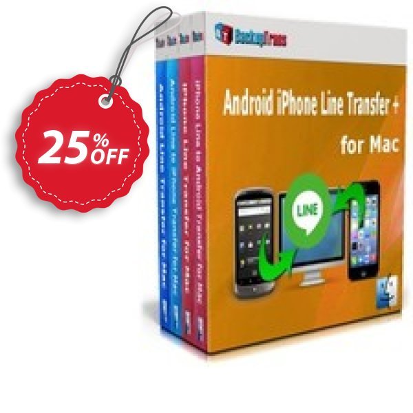 Backuptrans Android iPhone Line Transfer plus for MAC, Business Edition  Coupon, discount Holiday Deals. Promotion: awful deals code of Backuptrans Android iPhone Line Transfer + for Mac (Business Edition) 2024