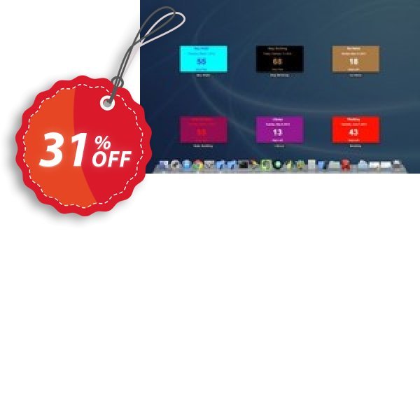 Countdown Days for MAC Coupon, discount Countdown Days for Mac stunning discounts code 2024. Promotion: stunning discounts code of Countdown Days for Mac 2024