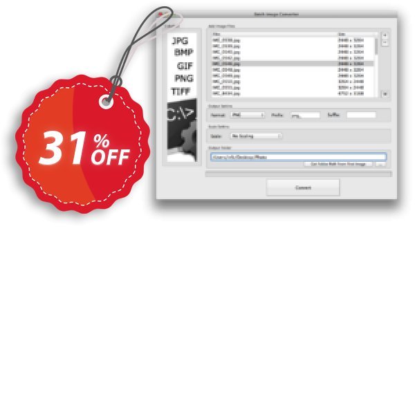 Batch Image Converter for MAC Coupon, discount Batch Image Converter for Mac amazing discount code 2025. Promotion: amazing discount code of Batch Image Converter for Mac 2024