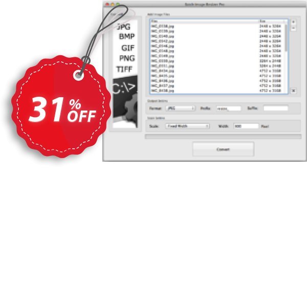 Batch Image Resizer Pro for MAC Coupon, discount Batch Image Resizer Pro for Mac dreaded discounts code 2025. Promotion: dreaded discounts code of Batch Image Resizer Pro for Mac 2024