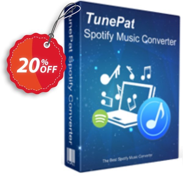 TunePat Spotify Music  Converter for WINDOWS Coupon, discount TunePat Spotify Music  Converter for Windows hottest discounts code 2024. Promotion: hottest discounts code of TunePat Spotify Music  Converter for Windows 2024