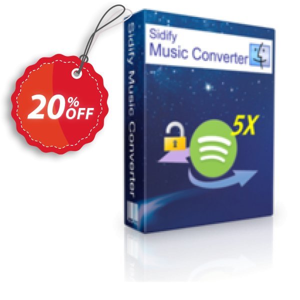 Sidify DRM Audio Converter for Spotify, MAC  Coupon, discount Sidify DRM Audio Converter for Spotify (Mac) awful deals code 2024. Promotion: awful deals code of Sidify DRM Audio Converter for Spotify (Mac) 2024