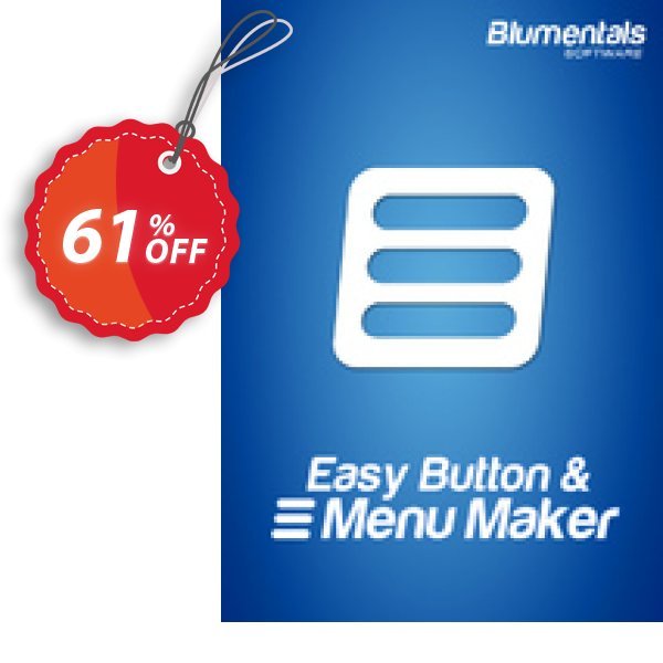 Easy Button & Menu Maker 5 Pro Coupon, discount Easy Button & Menu Maker 5 Pro staggering promotions code 2024. Promotion: staggering promotions code of Easy Button & Menu Maker 5 Pro 2024