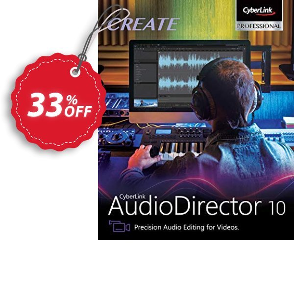 AudioDirector 10 Ultra Coupon, discount 33% OFF AudioDirector Jan 2024. Promotion: Amazing discounts code of AudioDirector, tested in January 2024