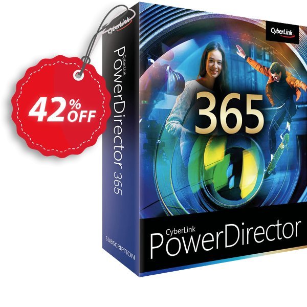 PowerDirector 365 - Monthly plan Coupon, discount 37% OFF PowerDirector 365 - Monthly plan Jan 2024. Promotion: Amazing discounts code of PowerDirector 365 - Monthly plan, tested in January 2024