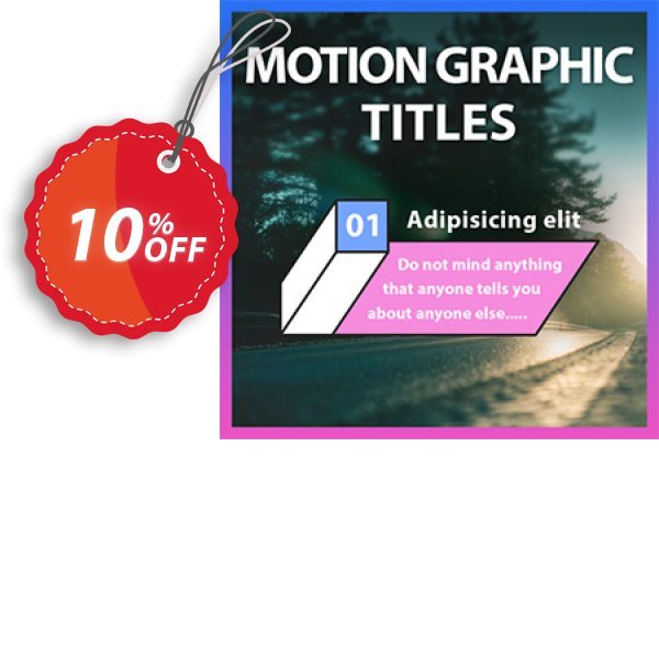 Motion Graphic Titles for PowerDirector Coupon, discount Motion Graphic Titles for PowerDirector Deal. Promotion: Motion Graphic Titles for PowerDirector Exclusive offer