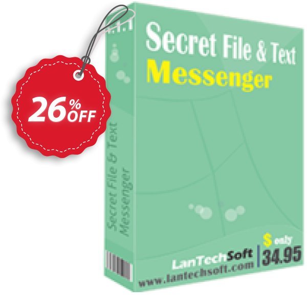 LantechSoft Secret File and Text Messenger Coupon, discount Christmas Offer. Promotion: stirring promo code of Secret File and Text Messenger 2024