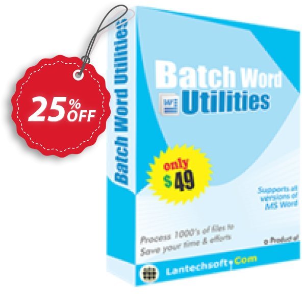 LantechSoft Batch Word Utilities Coupon, discount Christmas Offer. Promotion: awful discounts code of Batch Word Utilities 2024
