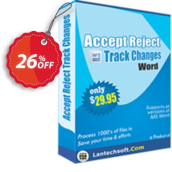 LantechSoft Accept Reject Track Changes Word Coupon, discount Christmas Offer. Promotion: impressive discounts code of Accept Reject Track Changes Word 2024