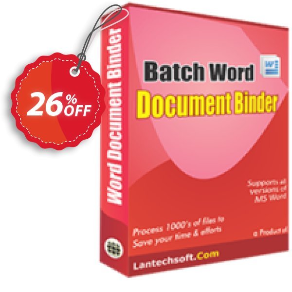 LantechSoft Batch Word Document Binder Coupon, discount Christmas Offer. Promotion: super discounts code of Batch Word Document Binder 2024