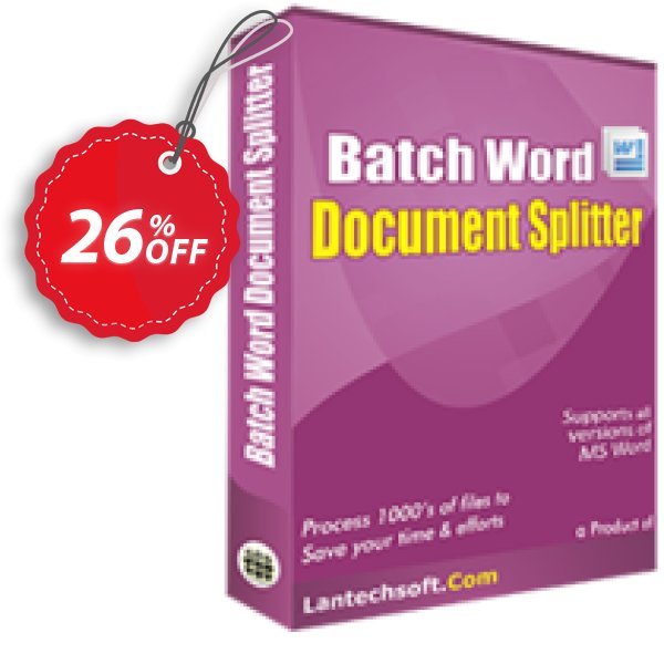 LantechSoft Batch Word Document Splitter Coupon, discount Christmas Offer. Promotion: dreaded discount code of Batch Word Document Splitter 2024