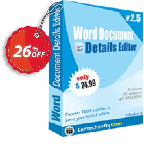 LantechSoft Word Document Details Editor Coupon, discount Christmas Offer. Promotion: big deals code of Word Document Details Editor 2024