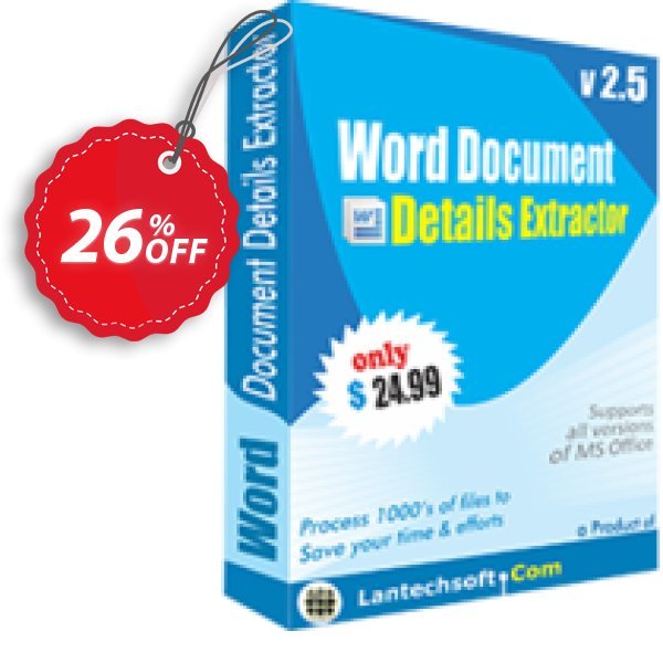 LantechSoft Word Document Details Extractor Coupon, discount Christmas Offer. Promotion: hottest offer code of Word Document Details Extractor 2024