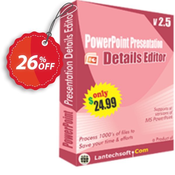 LantechSoft PowerPoint Presentation Details Editor Coupon, discount Christmas Offer. Promotion: imposing offer code of PowerPoint Presentation Details Editor 2024