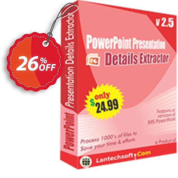 LantechSoft PowerPoint Presentation Details Extractor Coupon, discount Christmas Offer. Promotion: wonderful discount code of PowerPoint Presentation Details Extractor 2024