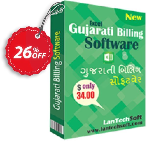 LantechSoft Gujarati Excel Billing Software Coupon, discount Christmas Offer. Promotion: impressive discount code of Gujarati Excel Billing Software 2024