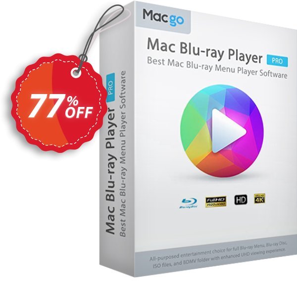 MACgo MAC Blu-ray Player Pro Coupon, discount Macgo Mac Blu-ray Player Pro Wonderful discount code 2024. Promotion: Wonderful discount code of Macgo Mac Blu-ray Player Pro 2024