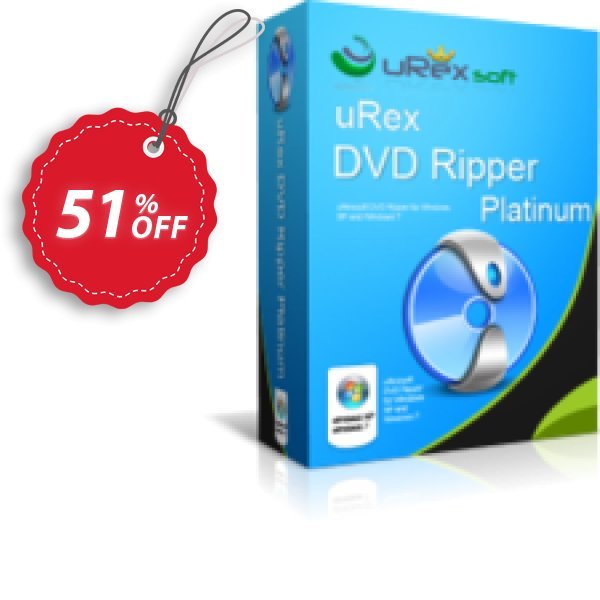 uRex DVD Ripper Platinum + Free Gift Coupon, discount 50% Off. Promotion: wonderful deals code of uRex DVD Ripper Platinum + Free Gift 2024