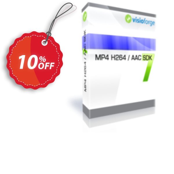 MP4 H264 / AAC SDK - One Developer Coupon, discount 10%. Promotion: awful discounts code of MP4 H264 / AAC SDK - One Developer 2024