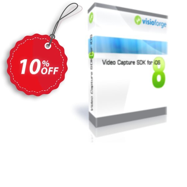 Video Capture SDK for iOS - One Developer Coupon, discount 10%. Promotion: special promotions code of Video Capture SDK for iOS - One Developer 2024