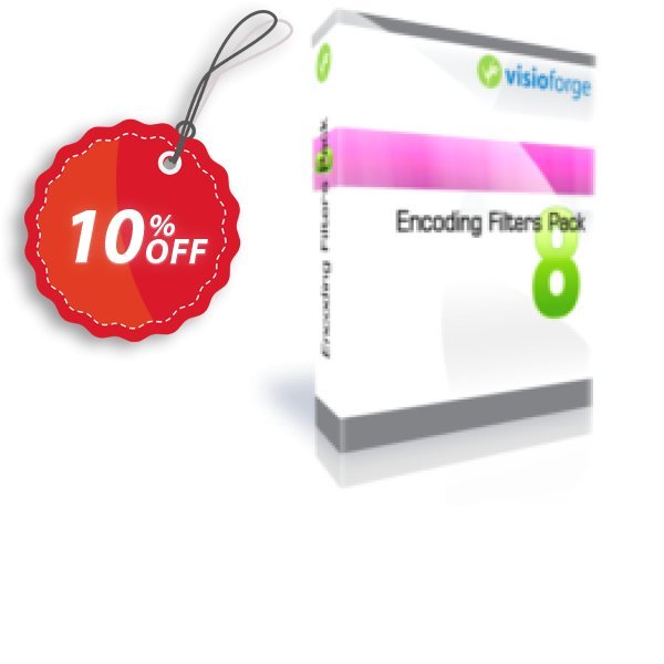 Encoding Filters Pack - One Developer Coupon, discount 10%. Promotion: exclusive sales code of Encoding Filters Pack - One Developer 2024
