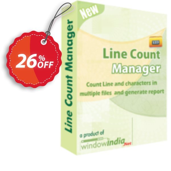 WindowIndia Line Count Manager Coupon, discount Christmas OFF. Promotion: exclusive deals code of Line Count Manager 2024