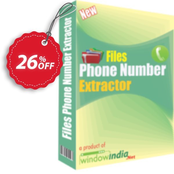 WindowIndia Files Phone Number Extractor Coupon, discount Christmas OFF. Promotion: stunning discount code of Files Phone Number Extractor 2024