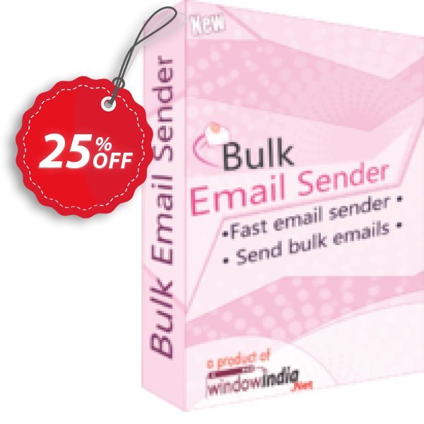 WindowIndia Bulk Email Sender Coupon, discount Christmas OFF. Promotion: wondrous sales code of Bulk Email Sender 2024