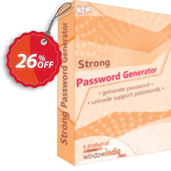 WindowIndia Strong Password Generator Coupon, discount Christmas OFF. Promotion: hottest sales code of Strong Password Generator 2024