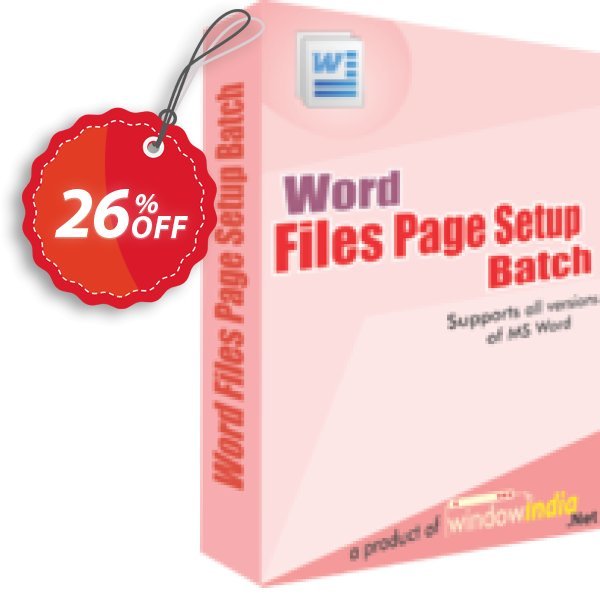 WindowIndia Word File Page Setup Batch Coupon, discount Christmas OFF. Promotion: staggering promotions code of Word File Page Setup Batch 2024