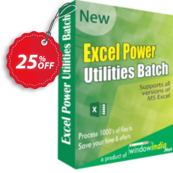 WindowIndia Excel Power Utilities Coupon, discount Christmas OFF. Promotion: best offer code of Excel Power Utilities 2024