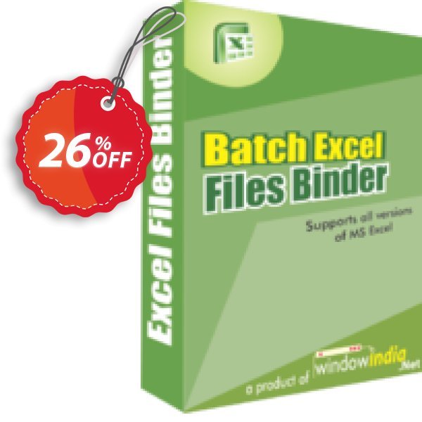 WindowIndia Batch Excel Files Binder Coupon, discount Christmas OFF. Promotion: stirring deals code of Batch Excel Files Binder 2024