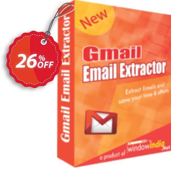 WindowIndia Gmail Email Extractor Coupon, discount Christmas OFF. Promotion: awesome sales code of Gmail Email Extractor 2024