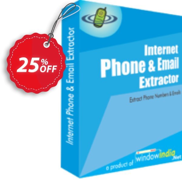 WindowIndia Internet Phone and Email Extractor Coupon, discount Christmas OFF. Promotion: awesome promotions code of Internet Phone and Email Extractor 2024