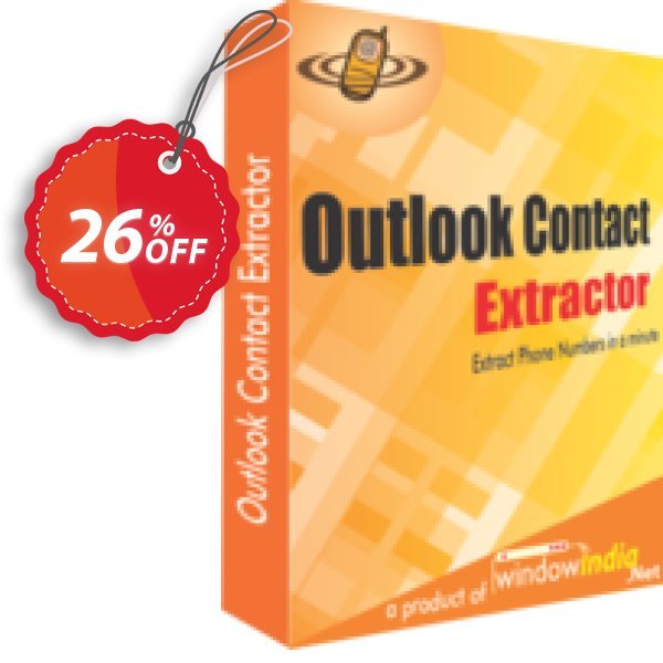 WindowIndia Outlook Contact Extractor Coupon, discount Christmas OFF. Promotion: stunning sales code of Outlook Contact Extractor 2024