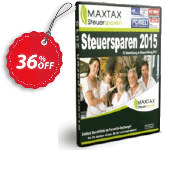 MAXTAX Steuersparen 2015 Coupon, discount NEUKUNDEN-AKTION 2015. Promotion: excellent sales code of MAXTAX Steuersparen 2015 2024