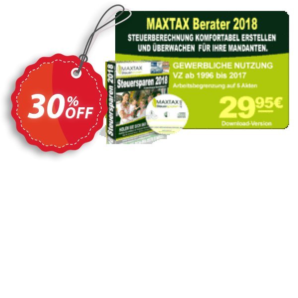 MAXTAX - Beraterversion 5 Akten Coupon, discount MAXTAX SPAR-ABO. Promotion: impressive promo code of MAXTAX - Beraterversion 5 Akten 2024