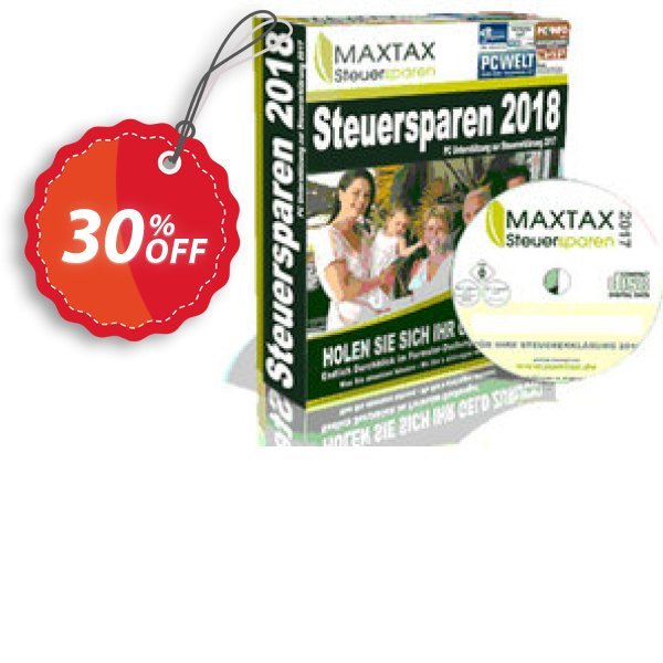 MAXTAX Steuersparen 2018 Standard Coupon, discount MAXTAX SPAR-ABO. Promotion: dreaded promo code of MAXTAX Steuersparen 2024 Standard 2024