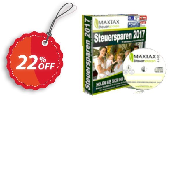 MAXTAX Steuersparen 2018 DELUXE-SPAR-ABO Coupon, discount MAXTAX SPAR-ABO. Promotion: fearsome deals code of MAXTAX Steuersparen 2024 DELUXE-SPAR-ABO 2024