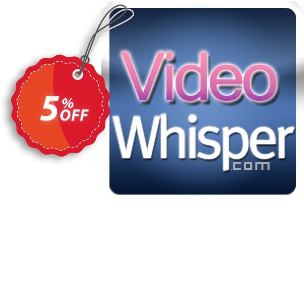 ClipShare VideoWhisper Webcam Plugins Coupon, discount Give Me Five 5% Discount. Promotion: formidable offer code of ClipShare VideoWhisper Webcam Plugins 2024