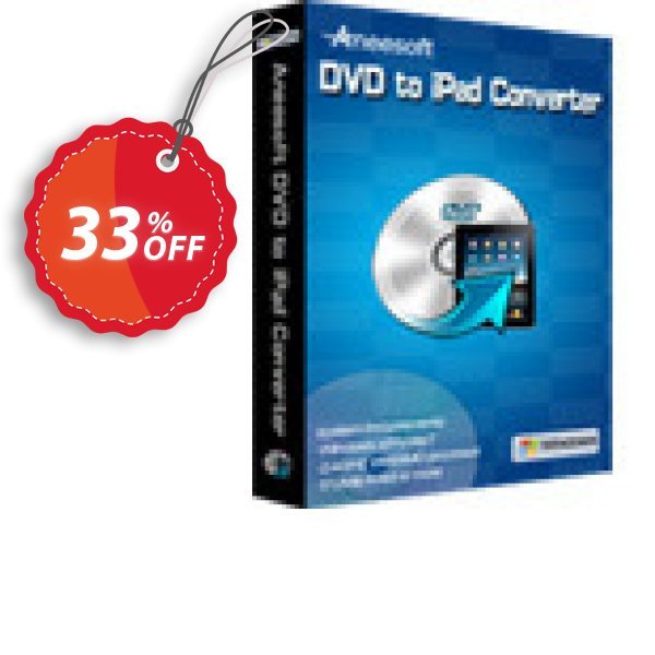 Aneesoft DVD to iPad Converter Coupon, discount Aneesoft DVD to iPad Converter big discount code 2024. Promotion: big discount code of Aneesoft DVD to iPad Converter 2024