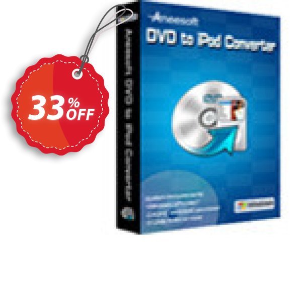 Aneesoft DVD to iPod Converter Coupon, discount Aneesoft DVD to iPod Converter special discounts code 2024. Promotion: special discounts code of Aneesoft DVD to iPod Converter 2024