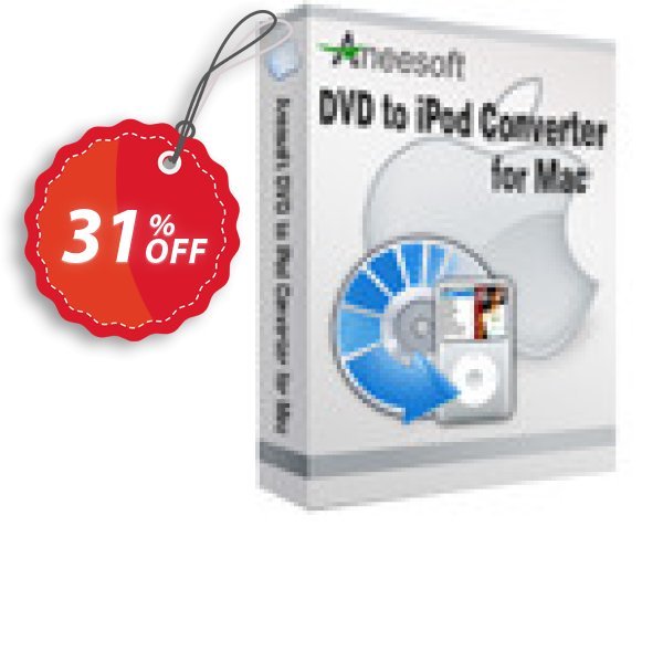 Aneesoft DVD to iPod Converter for MAC Coupon, discount Aneesoft DVD to iPod Converter for Mac staggering promotions code 2025. Promotion: staggering promotions code of Aneesoft DVD to iPod Converter for Mac 2024